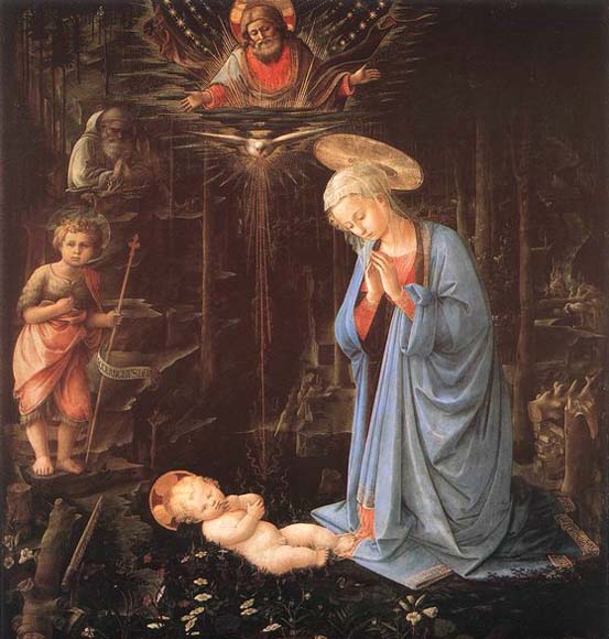 LIPPI, Fra Filippo Madonna in the Forest